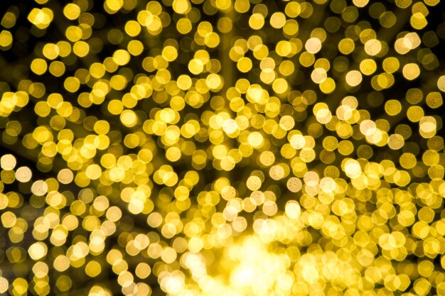 Abstract yellow bokeh light luxury background 