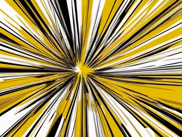 Photo abstract yellow comic zoom background