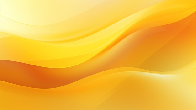 Abstract yellow curve wave with line textured background ai generated