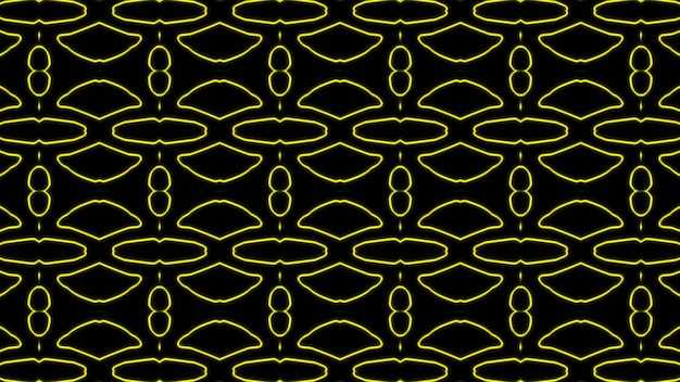 Abstract yellow geometric seamless pattern background Premium Photo