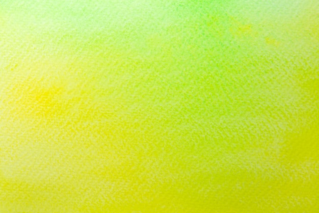 Abstract yellow and green watercolor on paper