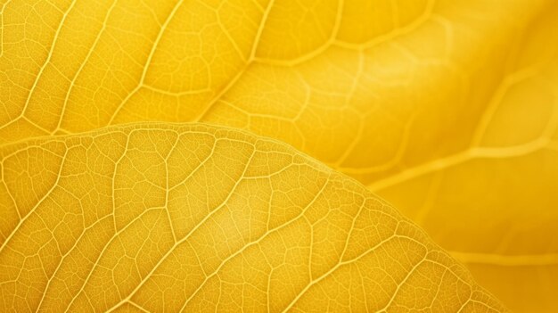 Photo abstract yellow leaf background embracing nature's beauty