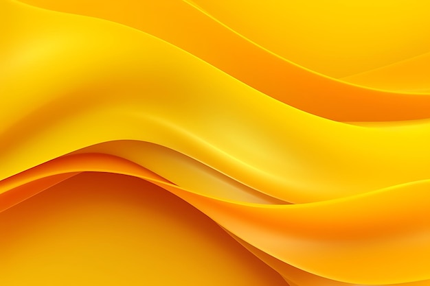 Photo abstract yellow liquid wave background