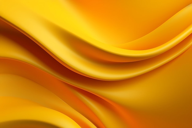 Photo abstract yellow liquid wave background