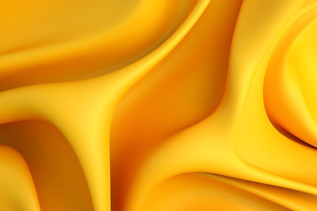 Abstract yellow liquid wave background