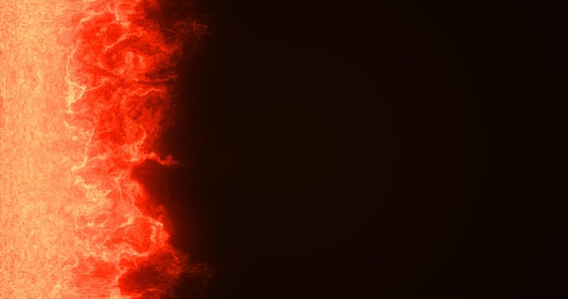 Фото Абстрактный желтый оранжевый пламя огонь энергия волшебная из дыма туман светящийся яркий электрический
