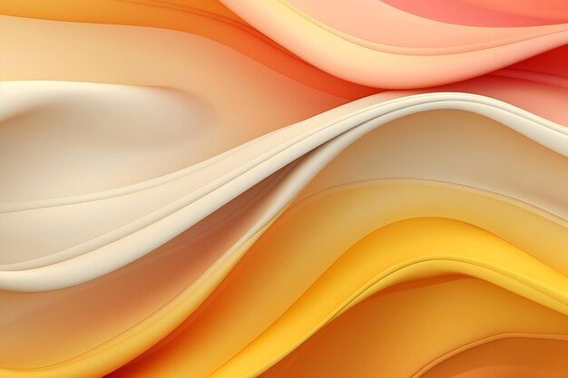 Abstract yellow orange liquid wave background