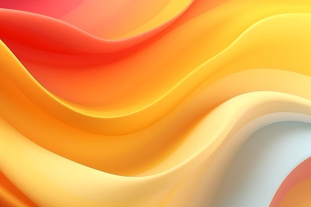 Abstract yellow orange liquid wave background