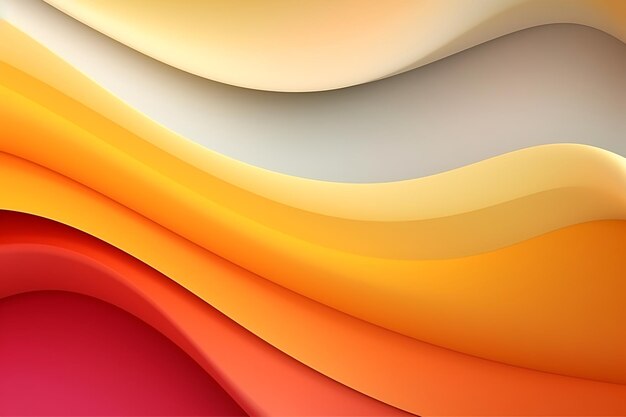 Abstract yellow orange liquid wave background