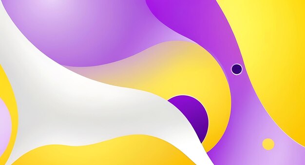 Photo abstract yellow and purple background illustration with shades of lilac fluid color