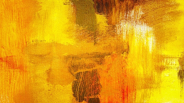 Abstract yellow red colorful textured hand painted background