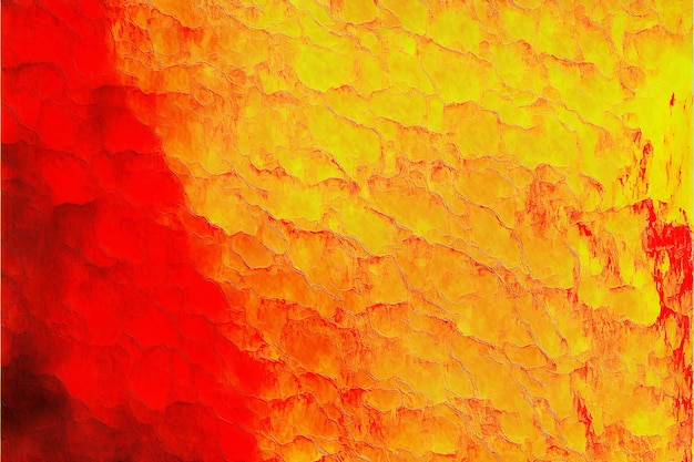 Abstract yellow and red vivid background that looks like handpainted wall