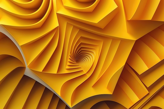 abstract yellow shapes background