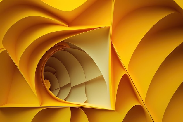 abstract yellow shapes background