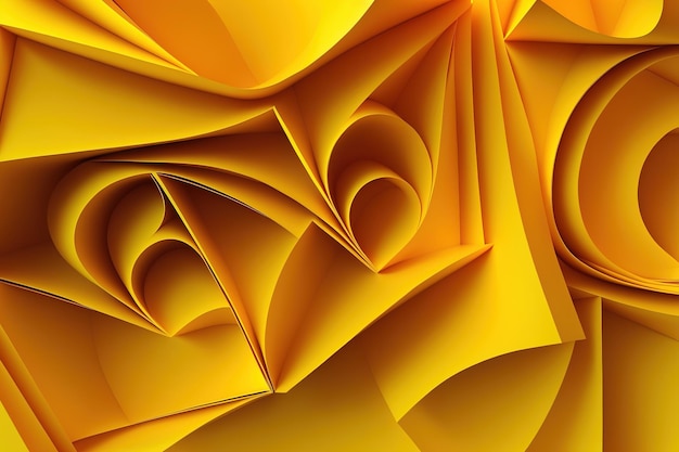 abstract yellow shapes background