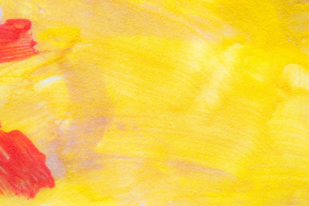 抽象的な黄色の水彩絵の具紙の背景のテクスチャ