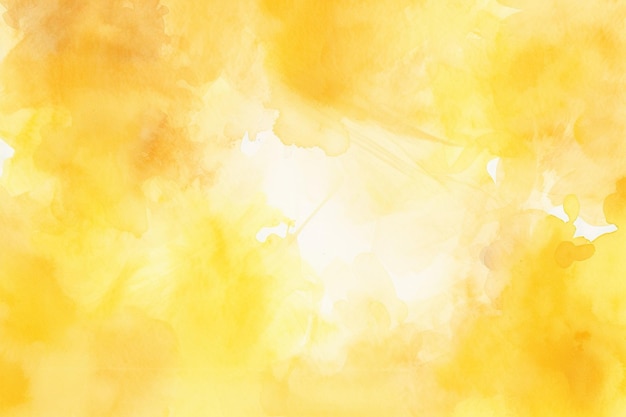 Abstract yellow watercolor texture with wet brush strokes for wallpaper design handpainted texture T