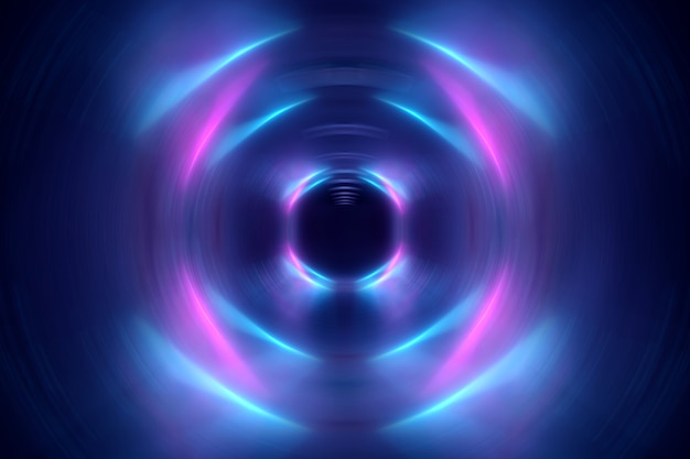 Abstract zoom effect in tunnel