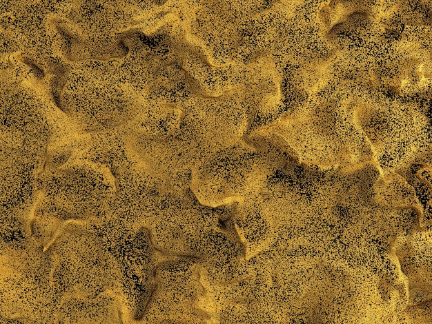 Foto abstracte 3d gouden deeltjesachtergrond