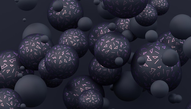 Abstracte 3D-weergave van bollen