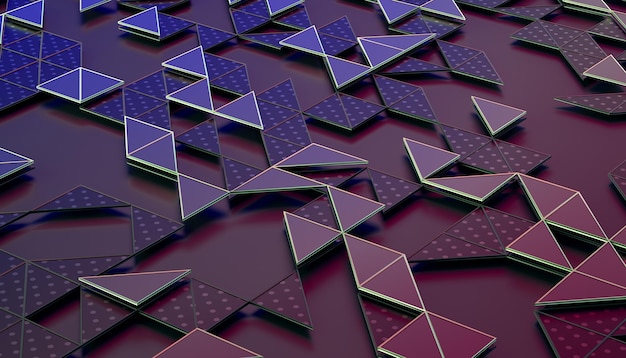 Abstracte 3D-weergave van geometrisch oppervlak