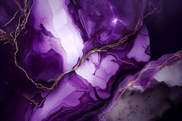 Abstracte achtergrond digitale marmering illustratie violet blauw paars marmer