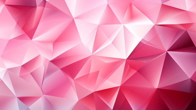 Abstracte achtergrond fractal veelhoek achtergrond roze en wit