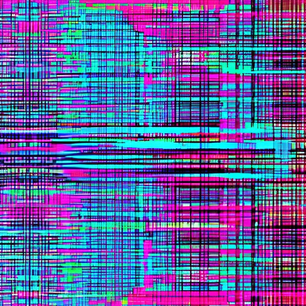 Abstracte achtergrond geïnspireerd door digitaal glitch-effect en pixels