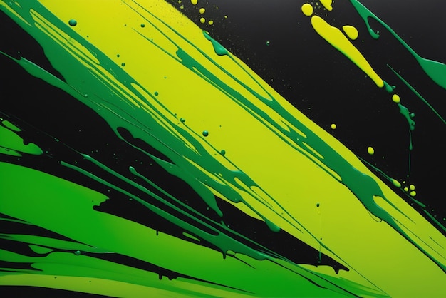 abstracte achtergrond grunge van inktstrepen en vet vlekken op een vlakke achtergrond opvallende kleurvlekken