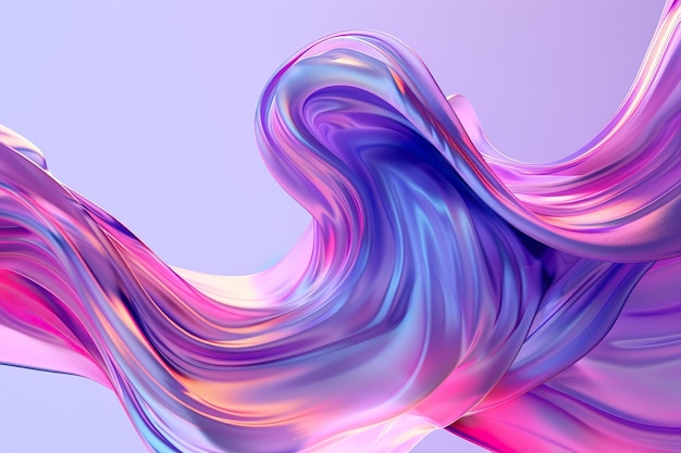 Abstracte achtergrond Kleurige verdraaide vormen in beweging Digitale kunst voor poster flyer banner achtergrond of ontwerpelement Zachte texturen op paarse achtergrond ar 32 Job ID 7a8e6aa2d1d94e1e99f1b9240346fa62