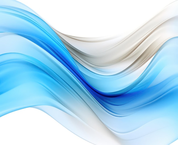 Abstracte achtergrond met blauwe gloeiende golven door Generative AI