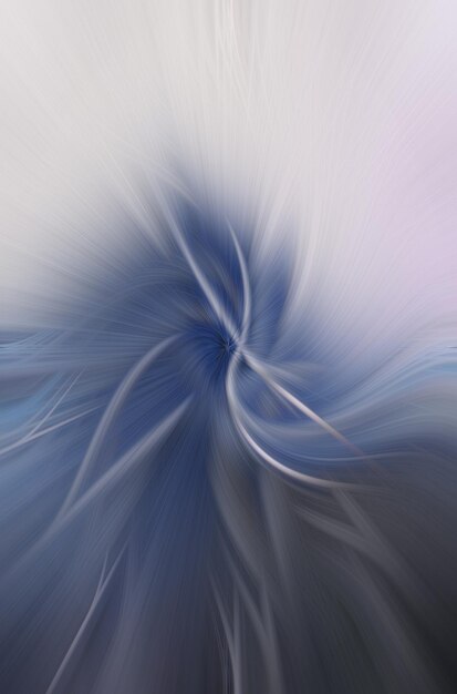 abstracte achtergrond met blauwe zwart-witte bloemenvorm