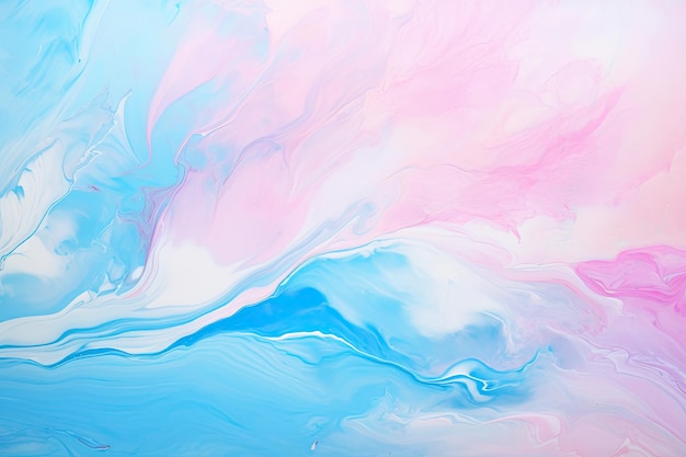 Abstracte achtergrond met blauwroze en witte acrylverf in water