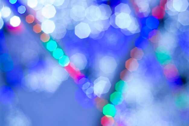 Abstracte achtergrond met bokeh intreepupil lichten en sterren, Kerstmis, Nieuwjaar, Feestelijk