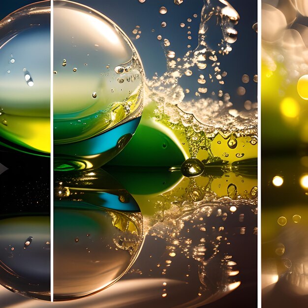 Foto abstracte achtergrond met bubbels