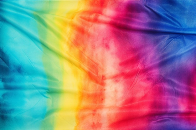 Foto abstracte achtergrond met een regenboogkleurige stropdas kleurstofontwerp