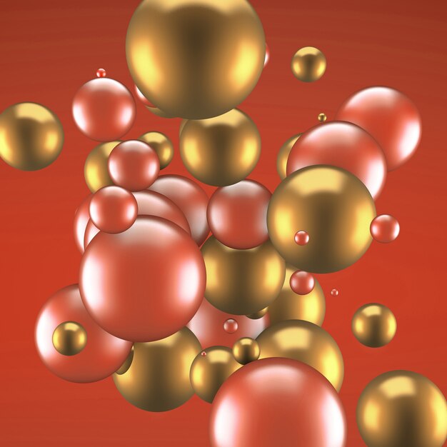 Abstracte achtergrond met elementen 3d illustratie