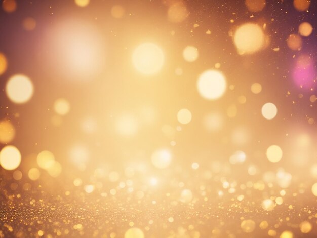 Foto abstracte achtergrond met gouden bokeh-effect