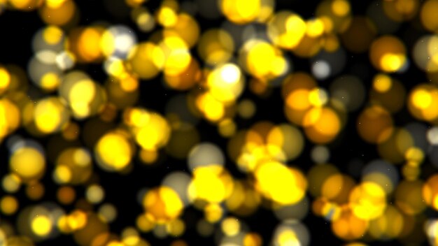 Abstracte achtergrond met gouden bokeh