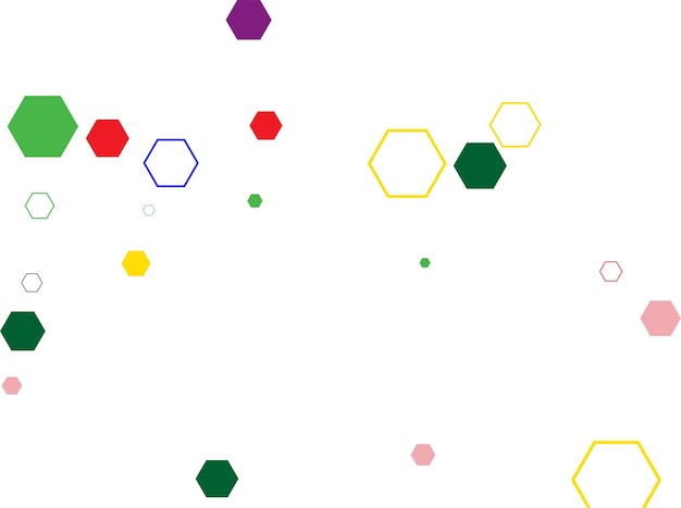 Abstracte achtergrond met kleurrijke hexagonxA