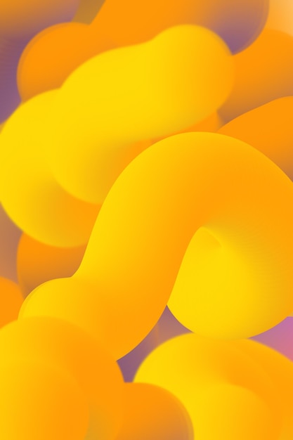 Abstracte achtergrond met oranjegele en paarse hellingen 3D-effect