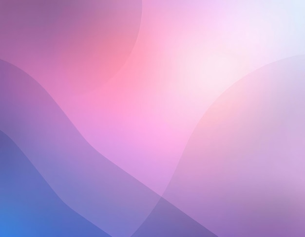 Abstracte achtergrond met paarse blauwe en roze gradiënt en gebogen vormen