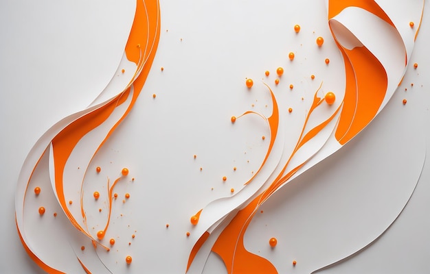 Abstracte Achtergrond Met Wit En Oranje