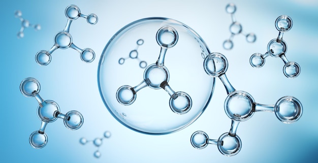 Abstracte achtergrond van atoom- of molecuulstructuur Medische achtergrond