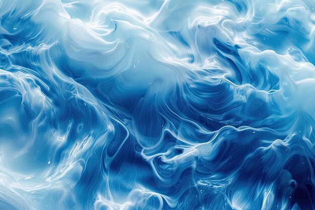 Abstracte achtergrond van blauwe verf in water