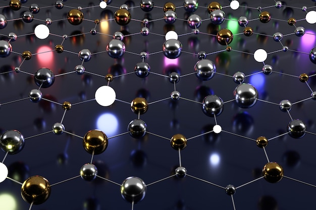 Abstracte achtergrond van geometrische vorm. 3D achtergrondontwerp. 3D-weergave.