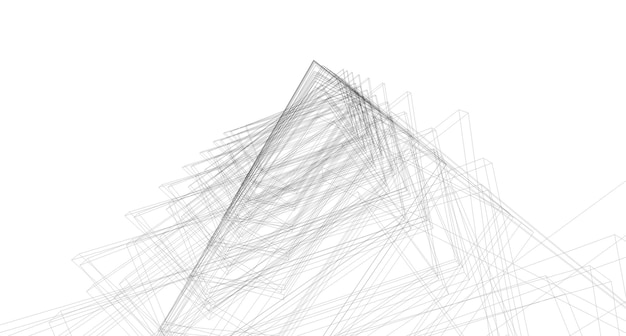 Abstracte achtergrond van het terrein wireframe landschap