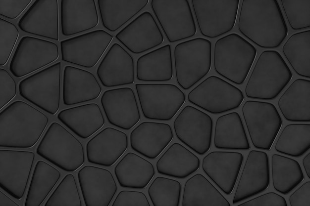 Abstracte achtergrond van Voronoi-textuur 3D-rendering