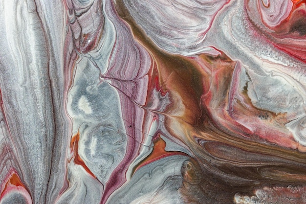 Abstracte acryl schilderij close-up