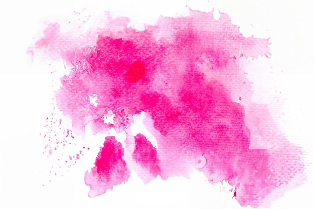 Abstracte aquarel backgroundsplash kleur roze op papier